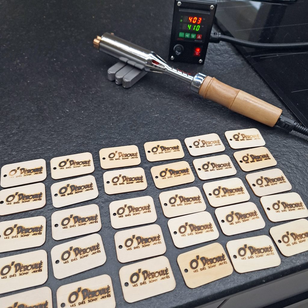 Marquage bois par brûlage