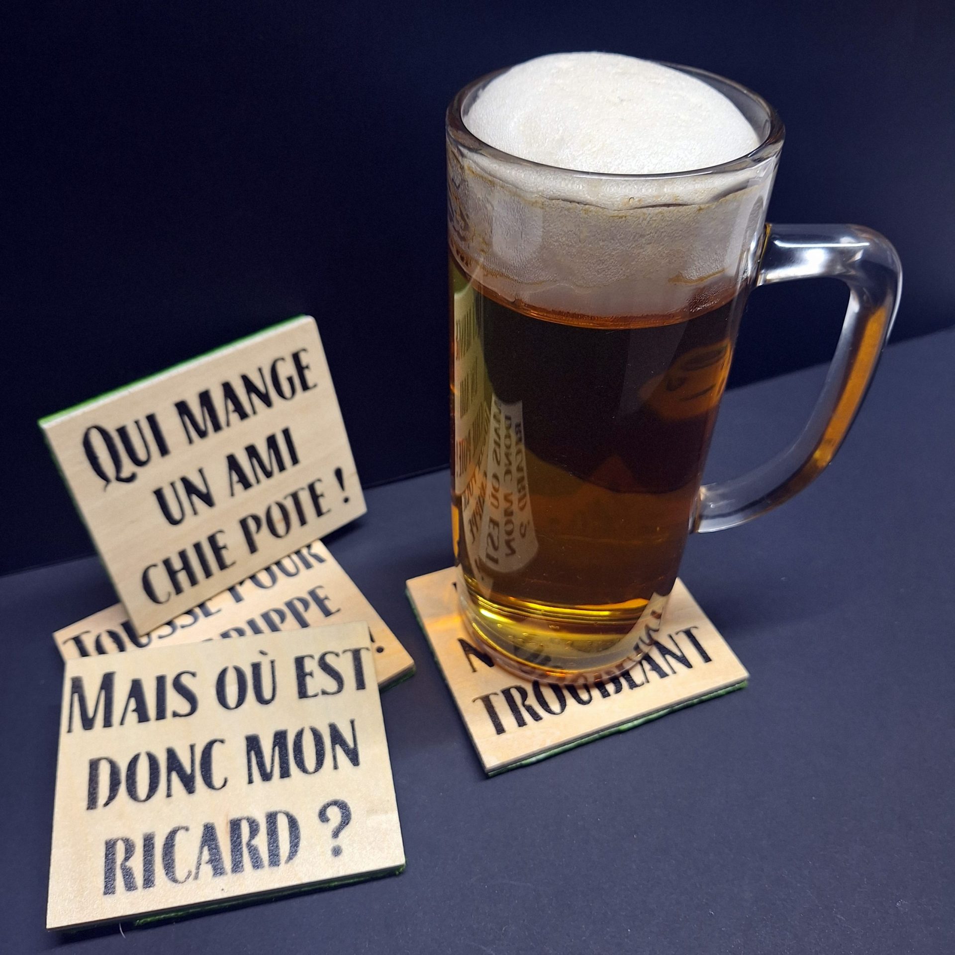 Bar bison ! 3 Lot de 6 sous bocks